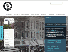 Tablet Screenshot of cityofmuncie.com